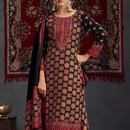 Stylee LIFESTYLE Embroidered Unstitched Dress Material image 2