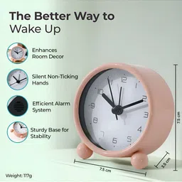 The Better Home Pink Alarm Clock image 2