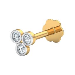 KUBERBOX 14K Gold Triple-Circular Nosepin With Diamond-0.28 g-picture-35
