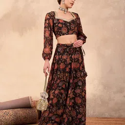Shae by SASSAFRAS Printed Ready to Wear Lehenga & image 5