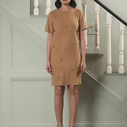 SALT ATTIRE Women Round Neck T-shirt Dress image 5