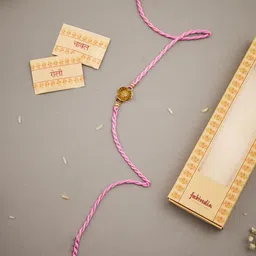 Fabindia Silver Artificial Stones Studded Thread Rakhi-picture-28