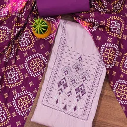 KALINI Embroidered Unstitched Dress Material-picture-21