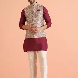 KISAH Men Regular Kurta with Trousers image 1