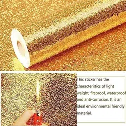 Aura Set of 2 Golden Self Adhesive Wallpaper image 2