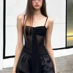 StyleCast x Revolte Women Solid Sweetheart Neck Top-picture-26