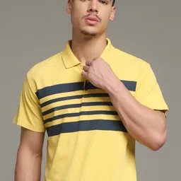 Nins Moda Men Printed Polo Collar Regular Fit T-shirt image 3