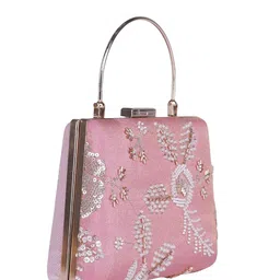 HORRA Women Handcrafted Embroidered Embellished Purse Clutch image 3