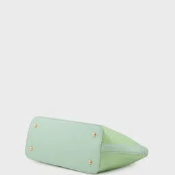 Caprese Mist Women Textured Structured Handheld Bag with Adjustable & Detachable Strap image 2