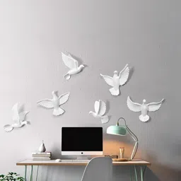 I M HANDICRAFT ONLINE White Set of 6 Piece Ceramic Other Fashion image 2