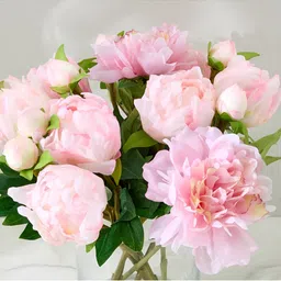 Home Centre Pink Peony Artificial Flower image 5