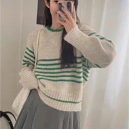 StyleCast Women Striped Pullover-image-16