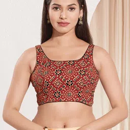 VAMAS - THE DESIGNER BLOUSES Woven Design Saree Blouse-picture-13