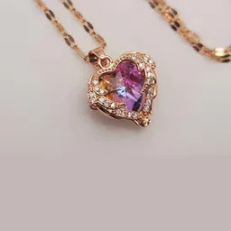 TEMORA Women Rose Gold Necklace and Chains-picture-40
