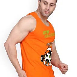 SLOWLORIS Men Pack of 2 Bio-Wash Combed Cotton Innerwear Vests image 2