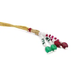 Peora Gold-Plated Ruby-Studded Jewellery Set image 5