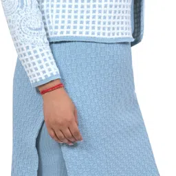 magknit Women kurta set Self Design Suit image 3