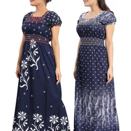 Inner Beats Pack Of 2 Cotton Blend Nightdress image 3