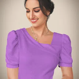 Dream Beauty Fashion Women Puff Sleeve V-Neck Regular Top-picture-40