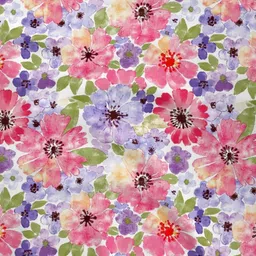 Raymond Home Pink & Blue Printed 100 TC Queen Bedsheet Set-2.25 m x 2.50 m image 3