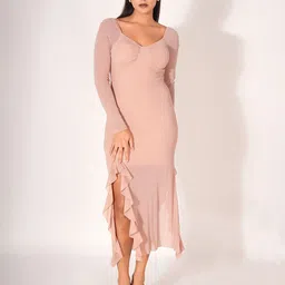 clobug Net Fit & Flare Midi Dress image 5