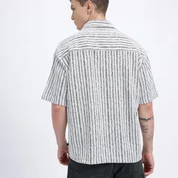 glitchez Striped Oversized Shirt image 5