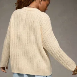 AMERICAN EAGLE OUTFITTERS Women Cable Knit Pullover image 5