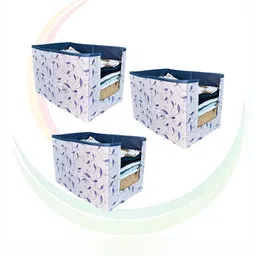 GR Art&Craft White And Blue 3 Pieces Printed Shirt Stacker-image-14
