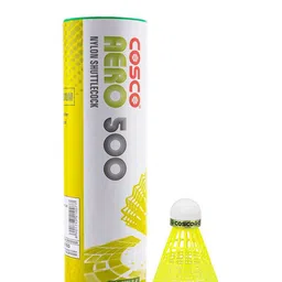 COSCO Aero 500 Set Of 6 Textured Badminton Shuttlecocks-picture-15