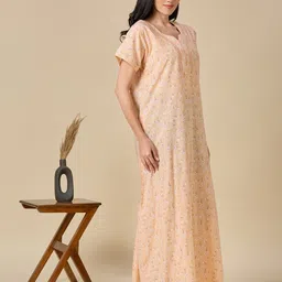 NIGHTSPREE Printed Maxi Nightdress image 3