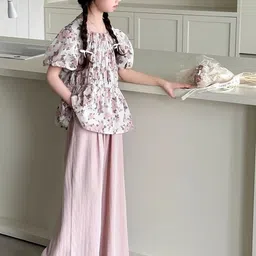 LULU & SKY Girls Printed Top with Palazzos image 4