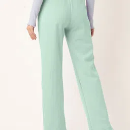 BRINNS Women Mid Rise Relaxed Straight Fit Easy Wash Trousers image 3