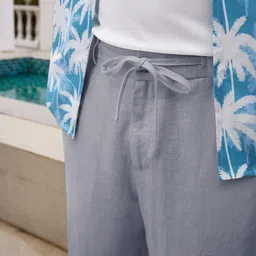 SZN Men Relaxed Fit High-Rise Regular Trousers image 2