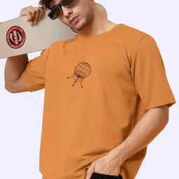 AUSK Typography Printed Round Neck Cotton Oversized T-shirt image 4