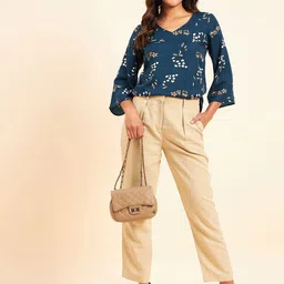NEESH Floral Print Flared Sleeve Top image 3