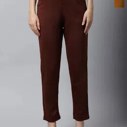 Valles365 by S.C. Women Pack Of 2 Regular Fit Mid-Rise Woolen Trousers-picture-25