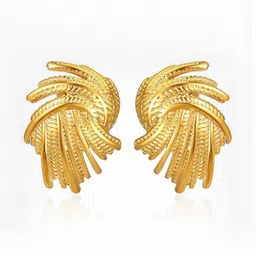 Jewelfy Women Gold-Plated Stainless Steel Studs-picture-34
