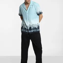 Campus Sutra Men Comfort Cuban Collar Faded  Casual Shirt-image-26