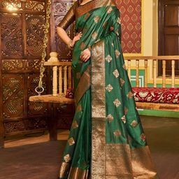 Vastravatika Woven Design Zari Art Silk Kanjeevaram Saree-picture-10