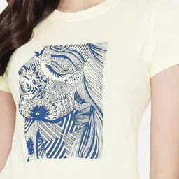 Tromko Women Pack of 3 Typography Printed Round Neck Cotton Regular Fit T-shirts image 5