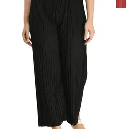 Brainbees Women Pack Of 2 Straight Palazzos-image-66