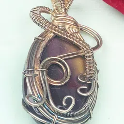 Zhupuk Silver-Plated Oval Pendants image 1