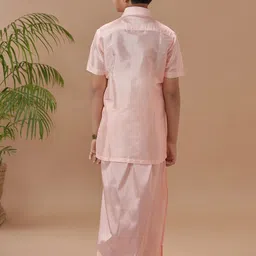 Ramraj Boys Spread Collar Shirt With Veshti image 2