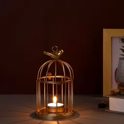 Myntra Elegant Homes Gold-Toned Candle Holder-image-96