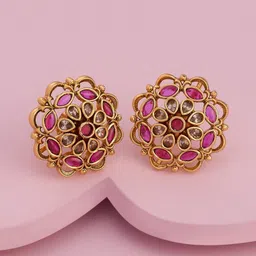 Kushal's Fashion Jewellery Gold-Plated Artificial Beads Studded Classic-picture-21