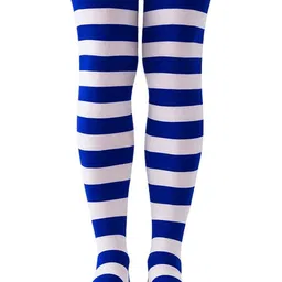 NESKA MODA Women Striped Cotton Thigh-High Stockings-picture-32