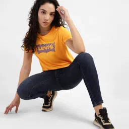 levi's Women's 711 Blue Skinny Fit Mid Rise Jeans image 1