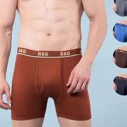 RKG Men Pack Of 5 Assorted Mid Rise Trunk-picture-39