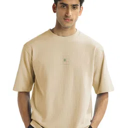 NOBERO Men Graphic Printed Round Neck Cotton Oversized T-shirt image 5