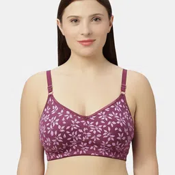 Sonari Women Floral Printed Full Coverage Non-Padded Cotton T-shirt Bra-picture-20